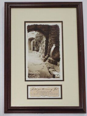 Vintage 2002 Carpentree Art Print 20" x 14" Proverbs 3:6 He Will Keep Your Path